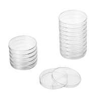 Lab plasticware disposable polyethylene round shape 9cm plastic petri dishes