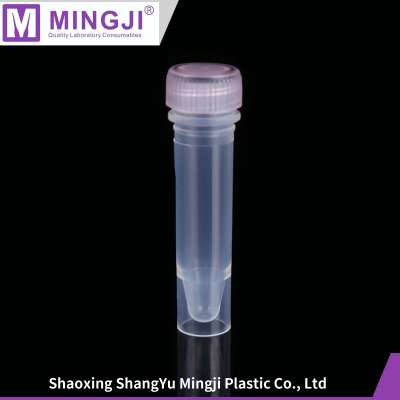 Bagged 1.5 ml plastic microcentrifuge tubes for lab testing